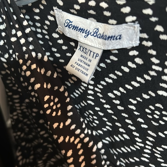 TOMMY BAHAMA CALDERA CANYON MAXI DRESS WOMEN SIZE XXS BLACK SLEEVELESS - Picture 10 of 12